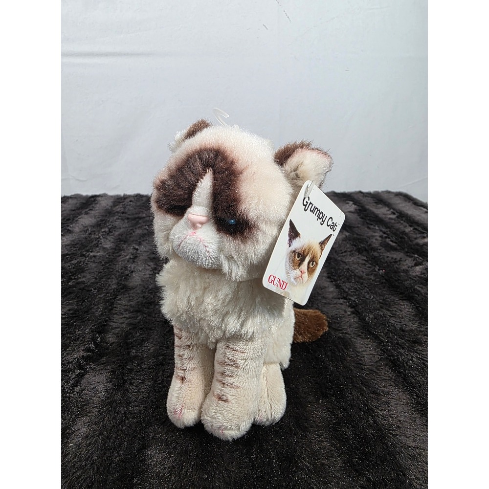 Gund Grumpy Cat Plush Stuffed Animal Toy Cream Brown Meme Collectible 4038204